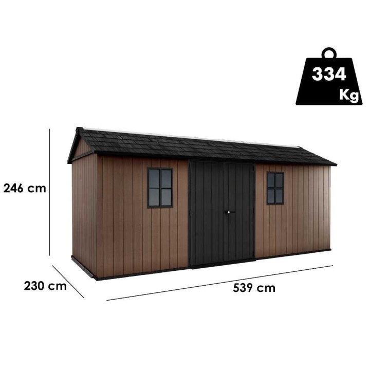 Keter Newton plus 7517/1775 puutarhavaja, PVC, 230 × 539 × 246 cm