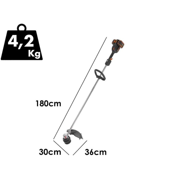 Worx Nitro WG185E akkuraivaussaha, 40 V, 2 × 20 V/4 Ah