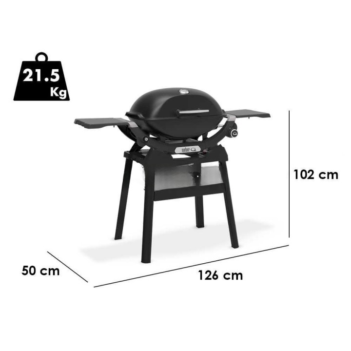 Weber Q2200N kaasugrilli telineellä, 4,10 kW, 2 337 cm²