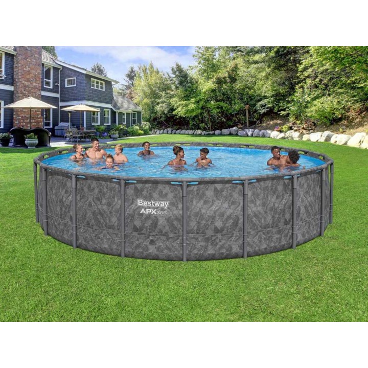 Bestway APX 365 561KE uima-allas, Ø610 × 132 cm, 33 240 l, 11–15 henkilölle