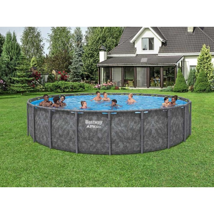 Bestway APX 365 561JZ uima-allas, Ø671 × 132 cm, 16–20 henkilölle