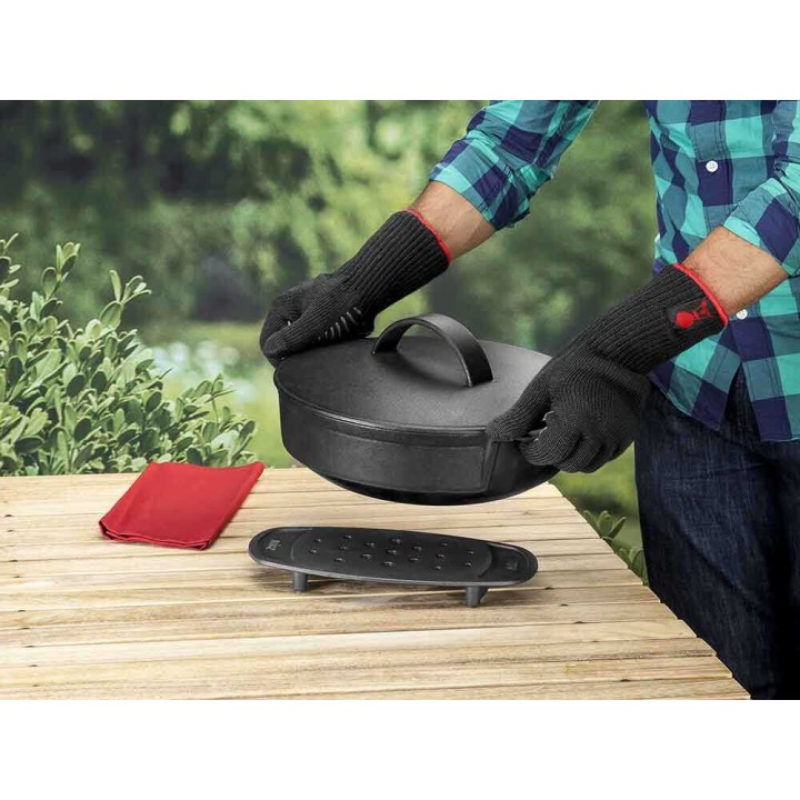 Weber Premium S/M grillikäsineet, aramidi, silikonikämmen