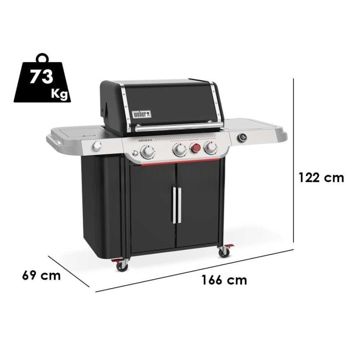 Weber Genesis EP-335W kaasugrilli, 3 poltinta, 18,76 kW
