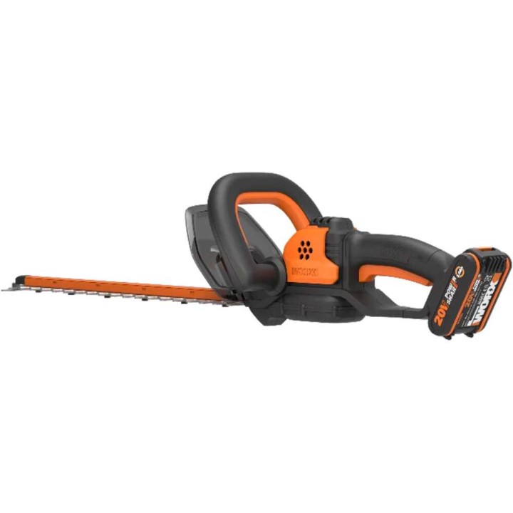 Worx WG918E akkukäyttöinen pensasleikkuri- ja ruohotrimmerisarja, 20 V, 2 Ah