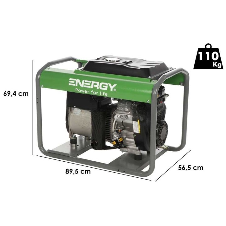 Energy EY-10MB AVR yksivaihegeneraattori, 8 kW, Briggs & Stratton Vanguard 16 HP