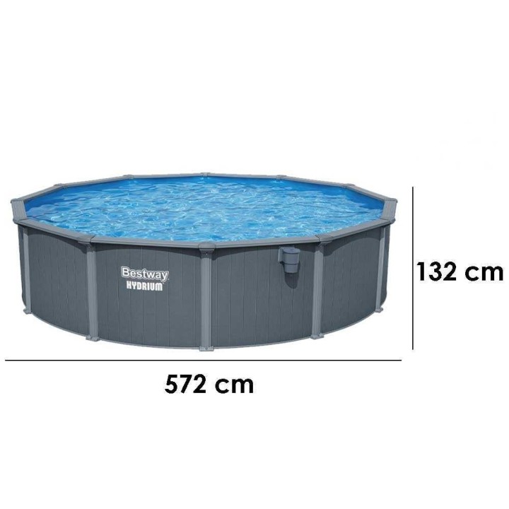 Bestway Hydrium 561CS allas, Ø549 × 132 cm, 27 221 l, hiekkasuodatin