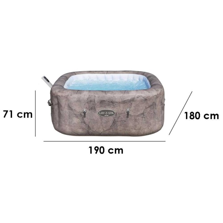 Bestway Lay Z Spa Roma AirJet 6001K poreallas 180 180 71 cm 5 6 henkilölle
