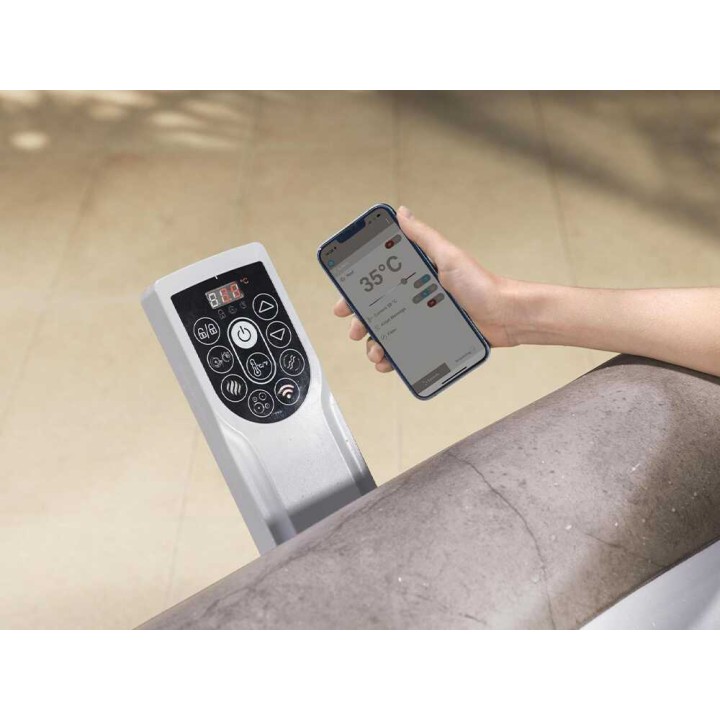Bestway Lay-Z-Spa Roma AirJet 6001K poreallas, 180 × 180 × 71 cm, 5–6 henkilölle