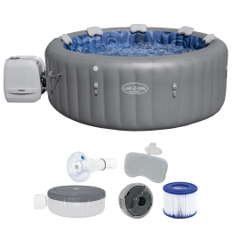 Bestway Lay Z Spa Santorini HydroJet 6001T poreallas 216 216 80 cm 7 8 henkilöä