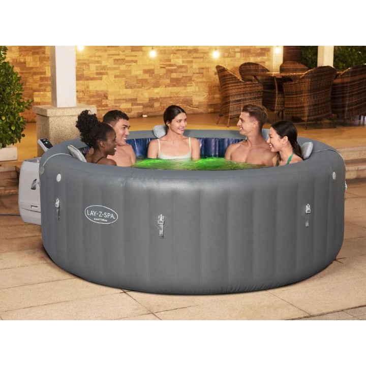 Bestway Lay-Z-Spa Santorini HydroJet 6001T poreallas, 216 × 216 × 80 cm, 7–8 henkilöä