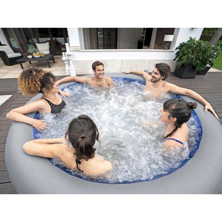Bestway Lay-Z-Spa Santorini HydroJet 6001T poreallas, 216 × 216 × 80 cm, 7–8 henkilöä