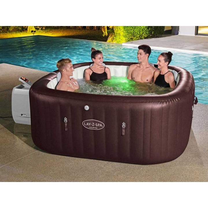 Bestway Lay-Z-Spa Maldives HydroJet Pro 6001U poreallas, 201 × 201 × 80 cm