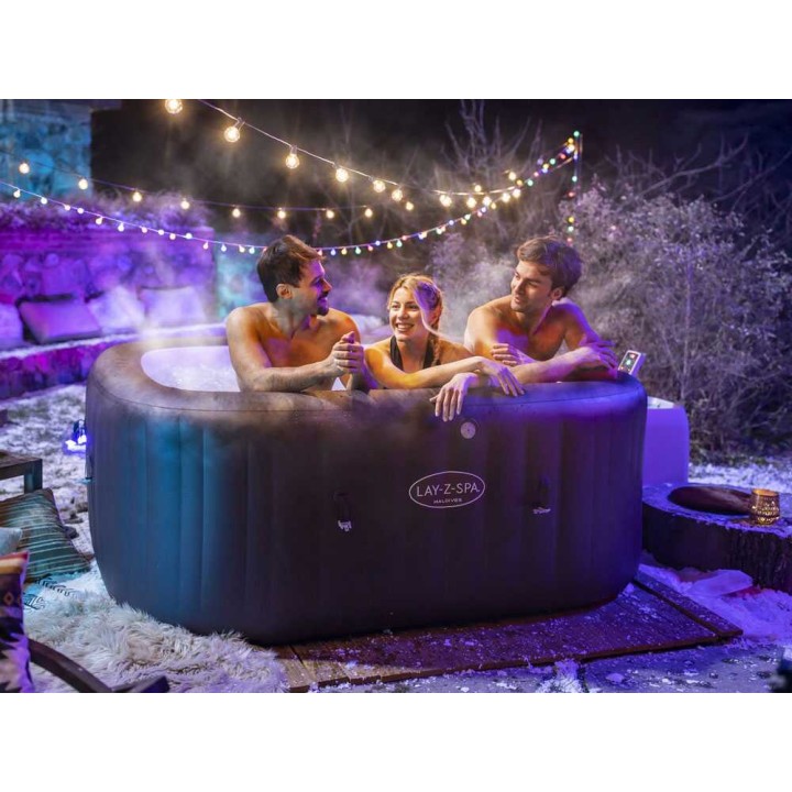 Bestway Lay-Z-Spa Maldives HydroJet Pro 6001U poreallas, 201 × 201 × 80 cm