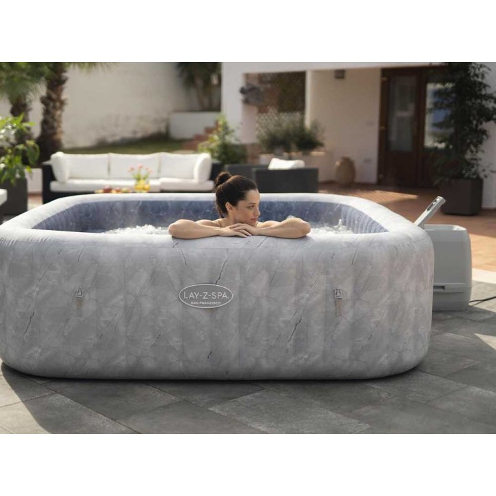 Bestway Lay-Z-Spa San Francisco HydroJet 6001Q spa, 230 × 230 × 71 cm