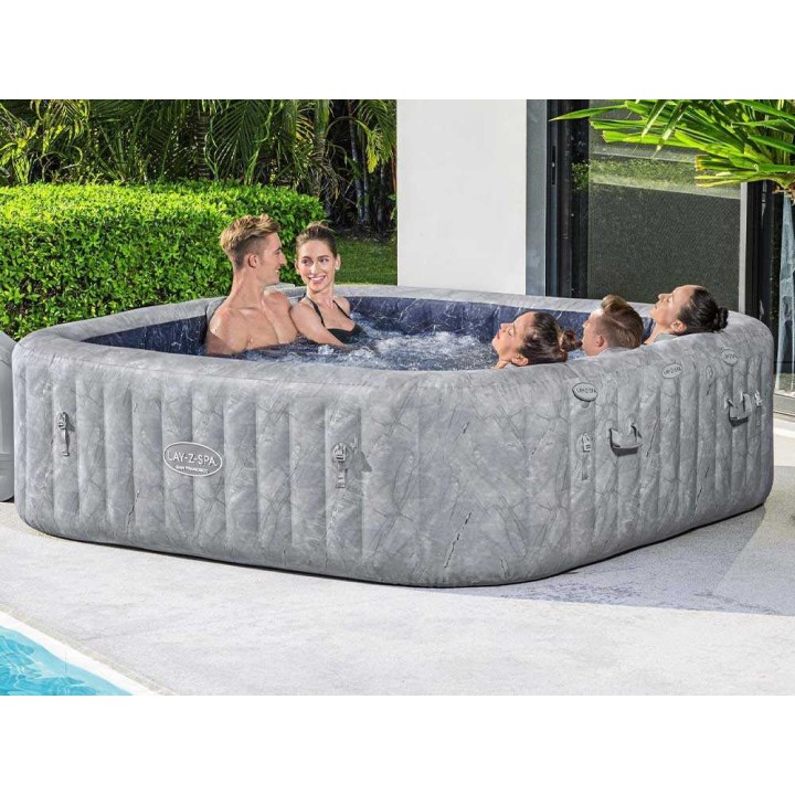 Bestway Lay-Z-Spa San Francisco HydroJet 6001Q spa, 230 × 230 × 71 cm