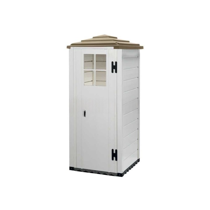Garofalo Tuscany EVO 80 Pagoda PVC-varastomökki, 82,5 × 82,5 × 198 cm