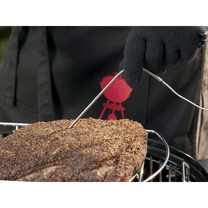 Weber säädettävä musta grilliesiliina, 100 % puuvillaa