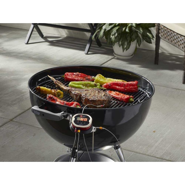 Weber iGrill -tukikiinnike hiiligrilliin, ruostumaton teräs