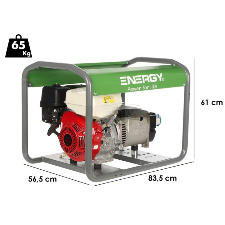 Energy EY-5,5MB AVR bensiinikäyttöinen aggregaatti, Honda GX270, 4,4 kW