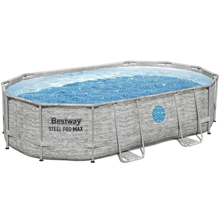 Bestway Steel Pro Max Splashview 56946 uima-allas, 488 × 305 × 107 cm