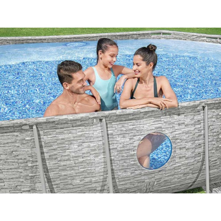 Bestway Steel Pro Max Splashview 56946 uima-allas, 488 × 305 × 107 cm