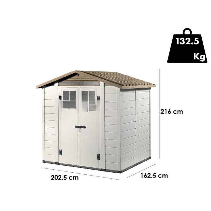 Garofalo Tuscany Evo 200 puutarhamökki, PVC, 202,5 × 162,5 × 216 cm
