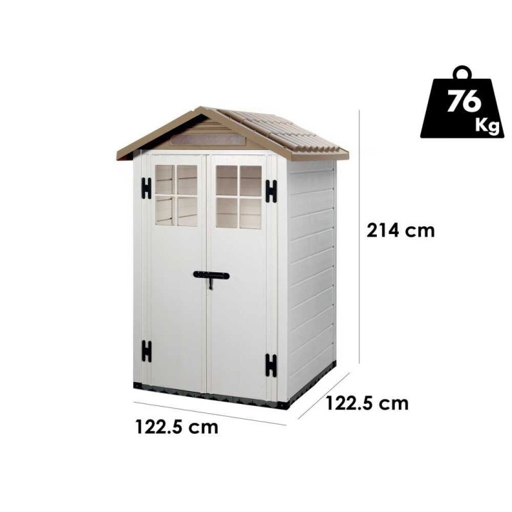 Garofalo Tuscany Evo 120 PVC-puutarhavaja, 122,5 × 122,5 × 214 cm