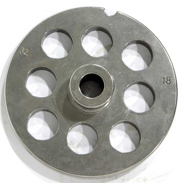 Reber TC 32 lihamyllyn reikälevy reiät 18 mm halkaisija 99 mm