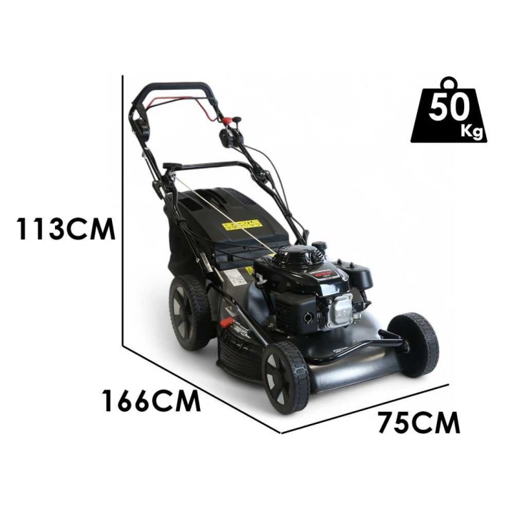 Marina Systems PRO MAX 57 SH BBC 3V bensiinikäyttöinen ruohonleikkuri, 57 cm, Honda GXV 160