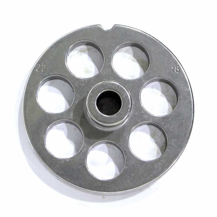 Reber TC 22 lihamyllyn reikälevy 18 mm reiät halkaisija 82 mm