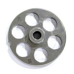 Reber TC 22 lihamyllyn reikälevy 20 mm reiät halkaisija 82 mm