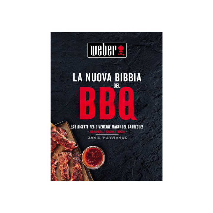 La Nuova Bibbia del Barbecue Weber -keittokirja, 175 reseptiä, 352 sivua