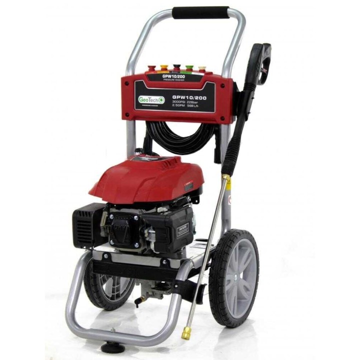 GeoTech GPW 10/200 bensiinikäyttöinen painepesuri, 228 bar, 568 l/h, Ducar DV196