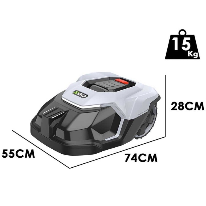 EGO RM 2000 E robottiruohonleikkuri, 24 V, 10 Ah, 2 000 m²
