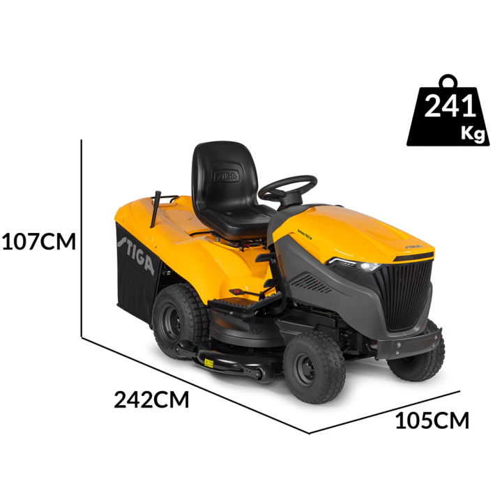 Stiga Estate 7122 W ajoleikkuri, ST 650 Twin, 22 HP, 122 cm, 300 l