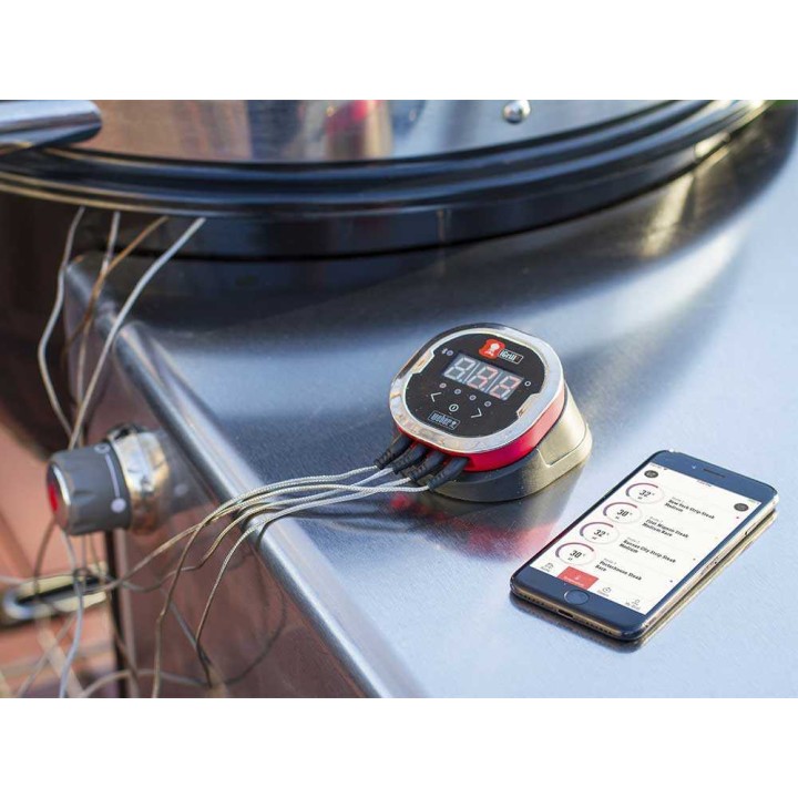 Weber iGrill 2 digitaalinen lämpömittari, 4 anturia, 2 anturia mukana