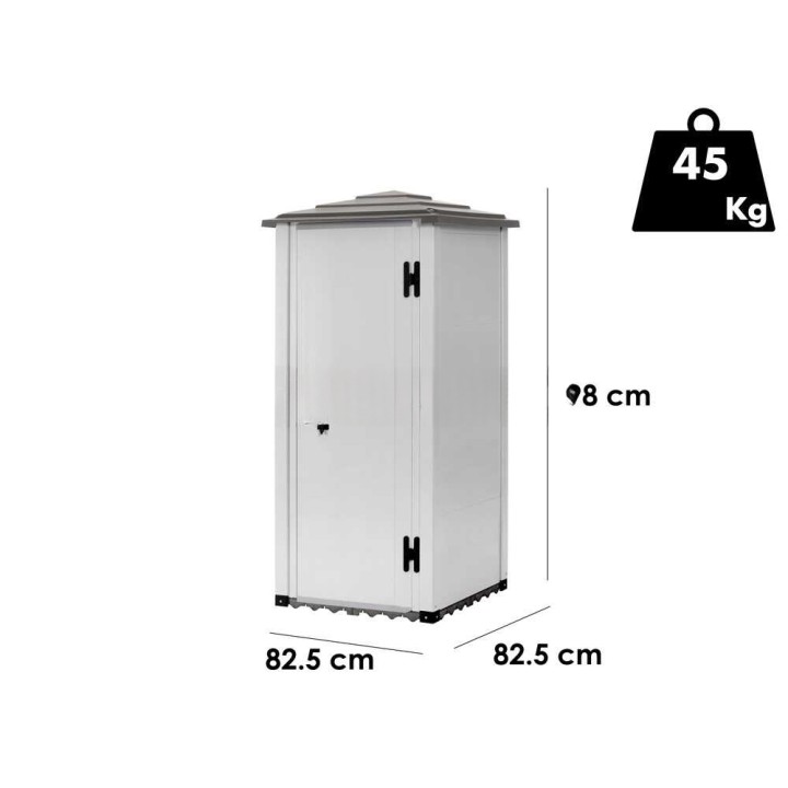 Garofalo Urban 80 Pagoda puutarhavaja, PVC, 82,5 × 82,5 × 198 cm