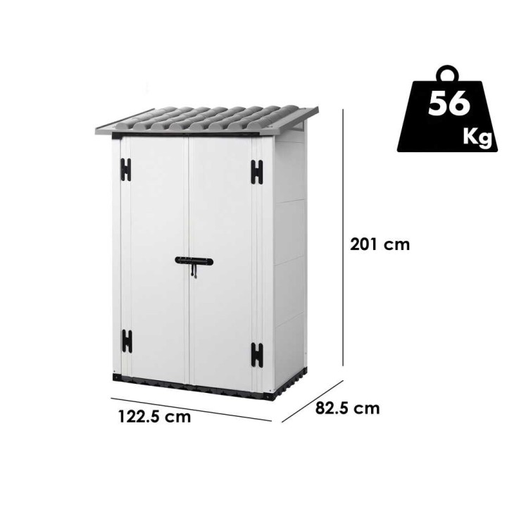 Garofalo Urban 100 PVC-puutarhavaja, 122,5 × 82,5 × 201 cm