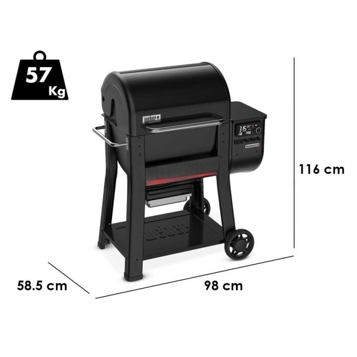 Weber Searwood pellettigrilli, 2 745 cm², Wi-Fi