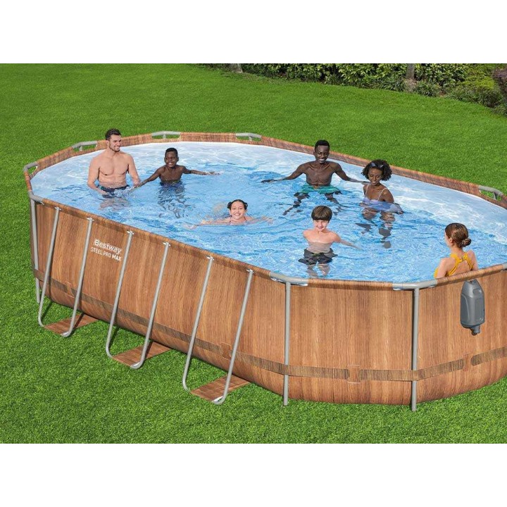 Bestway Steel Pro Max Comfort Jet 56719 uima-allas, 610 × 366 × 122 cm