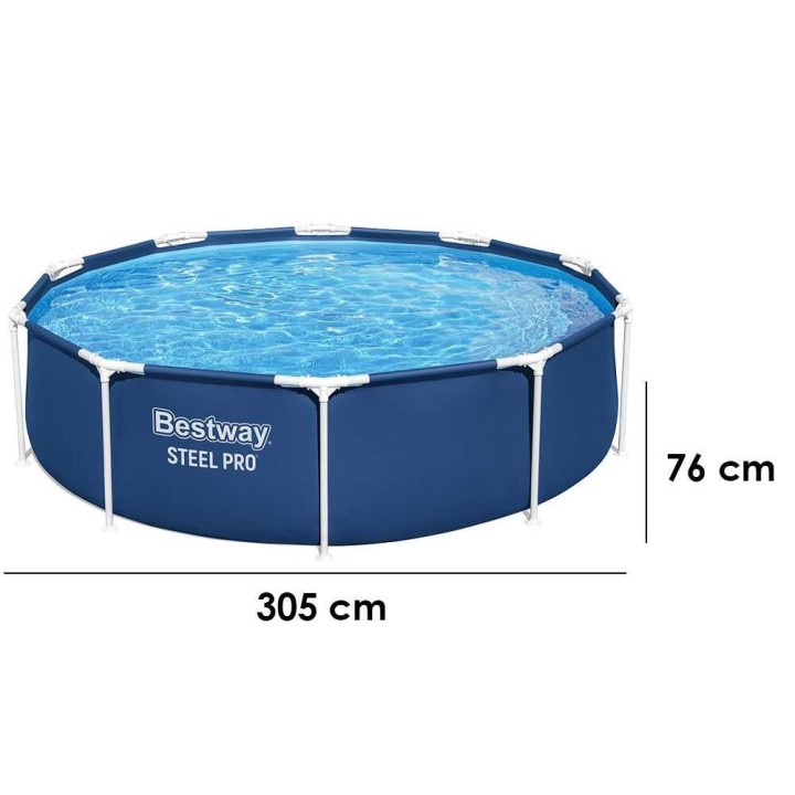 Bestway Steel Pro 56677 pyöreä uima-allas, 305 × 76 cm, 4 678 l