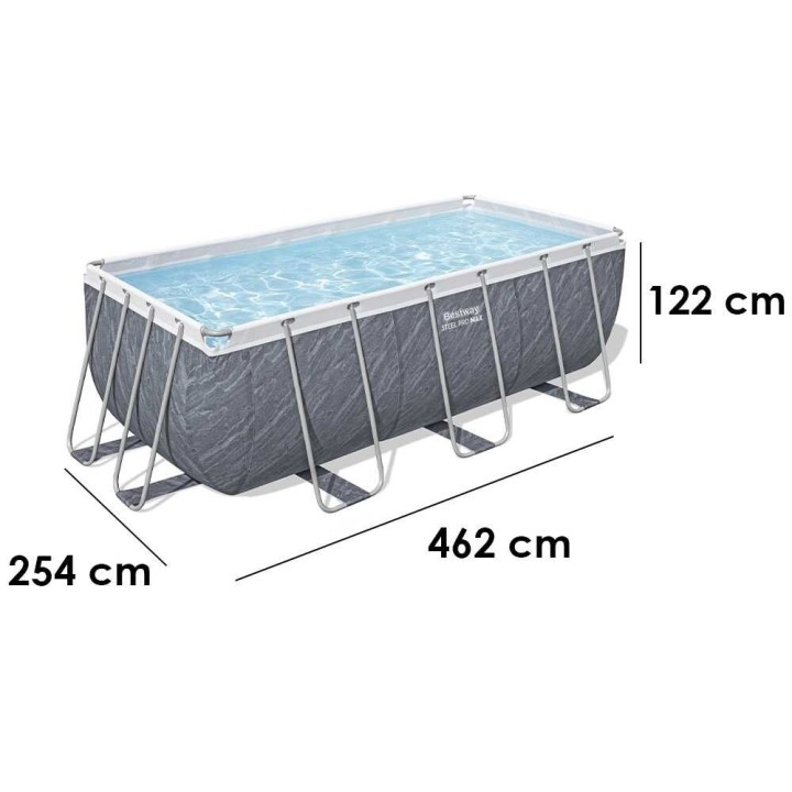 Bestway Steel Pro Max 56722 uima-allas 412 × 201 × 122 cm, 8 124 l