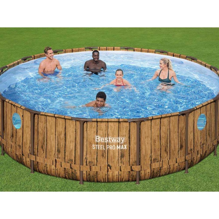 Bestway Steel Pro Max Splashview 56725 allas, Ø488 × 122 cm, 19 480 l