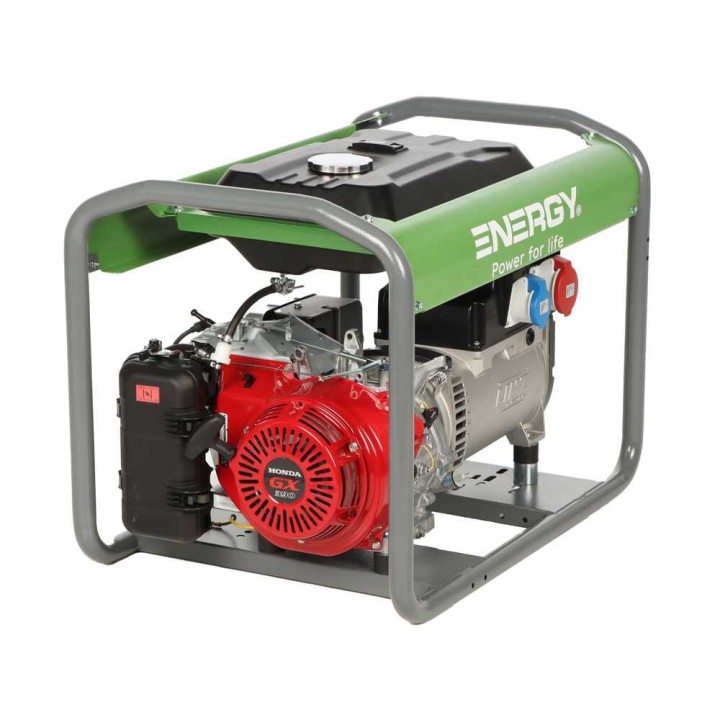 Energy EY-7TB AVR kolmivaiheinen bensiinikäyttöinen generaattori, 6 kW, Honda GX390