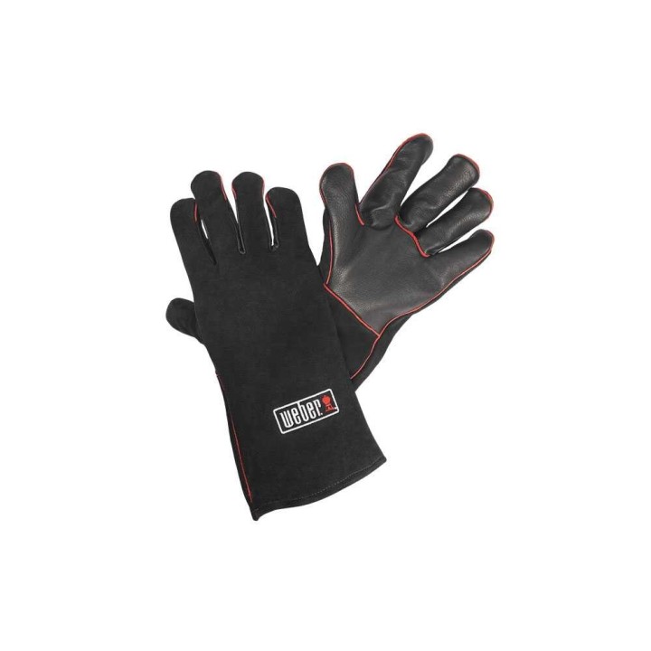 Weber nahkaiset grillikäsineet grillaukseen, 3,6 × 17,5 × 35 cm