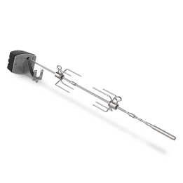 Pyörivä varras Weber Spirit ja Searwood grilleihin ruostumaton teräs 85 cm