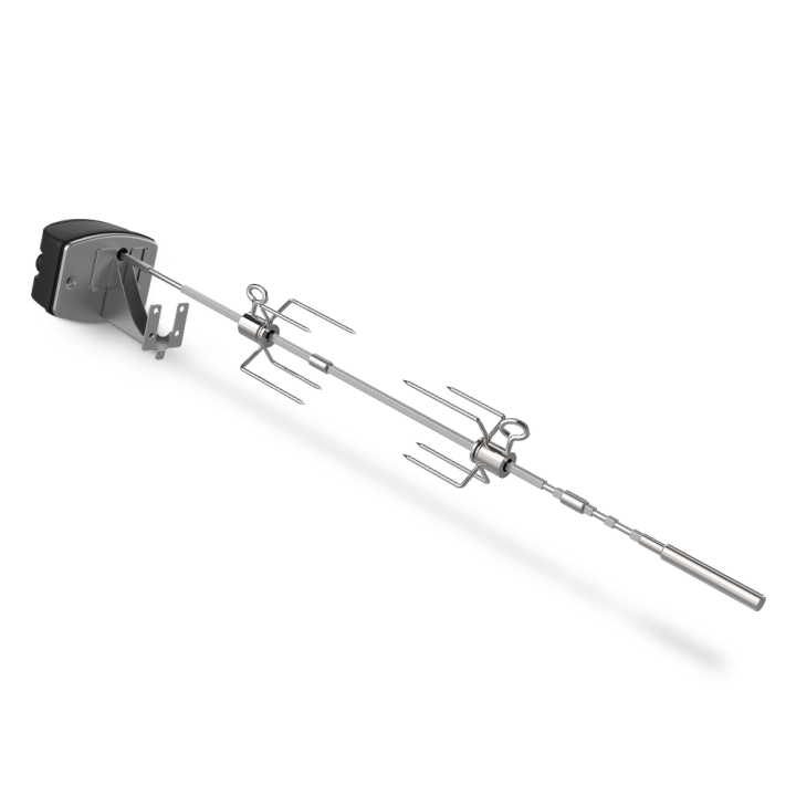Pyörivä varras Weber Spirit ja Searwood grilleihin ruostumaton teräs 85 cm