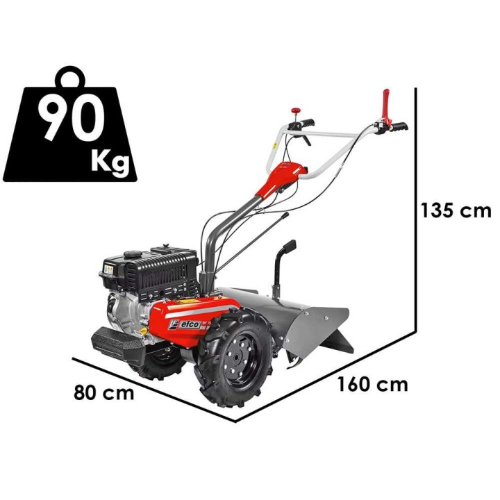 MC350 bensiinikäyttöinen kultivaattori, Emak K 800 HC, 6,5 HP, 50 cm