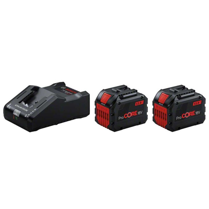 Bosch ProCORE Starter Set 18V -akkusarja, 2 × 12 Ah, pikalaturi