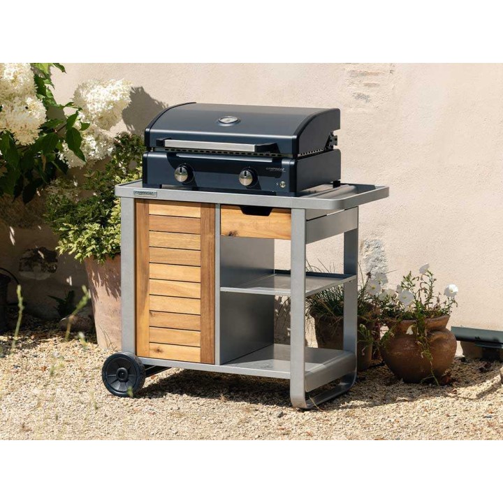Campingaz Sigma 2 Cook kaasukäyttöinen plancha-grilli kannella, 6 kW